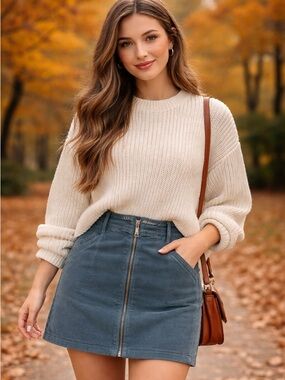 Corduroy skirt